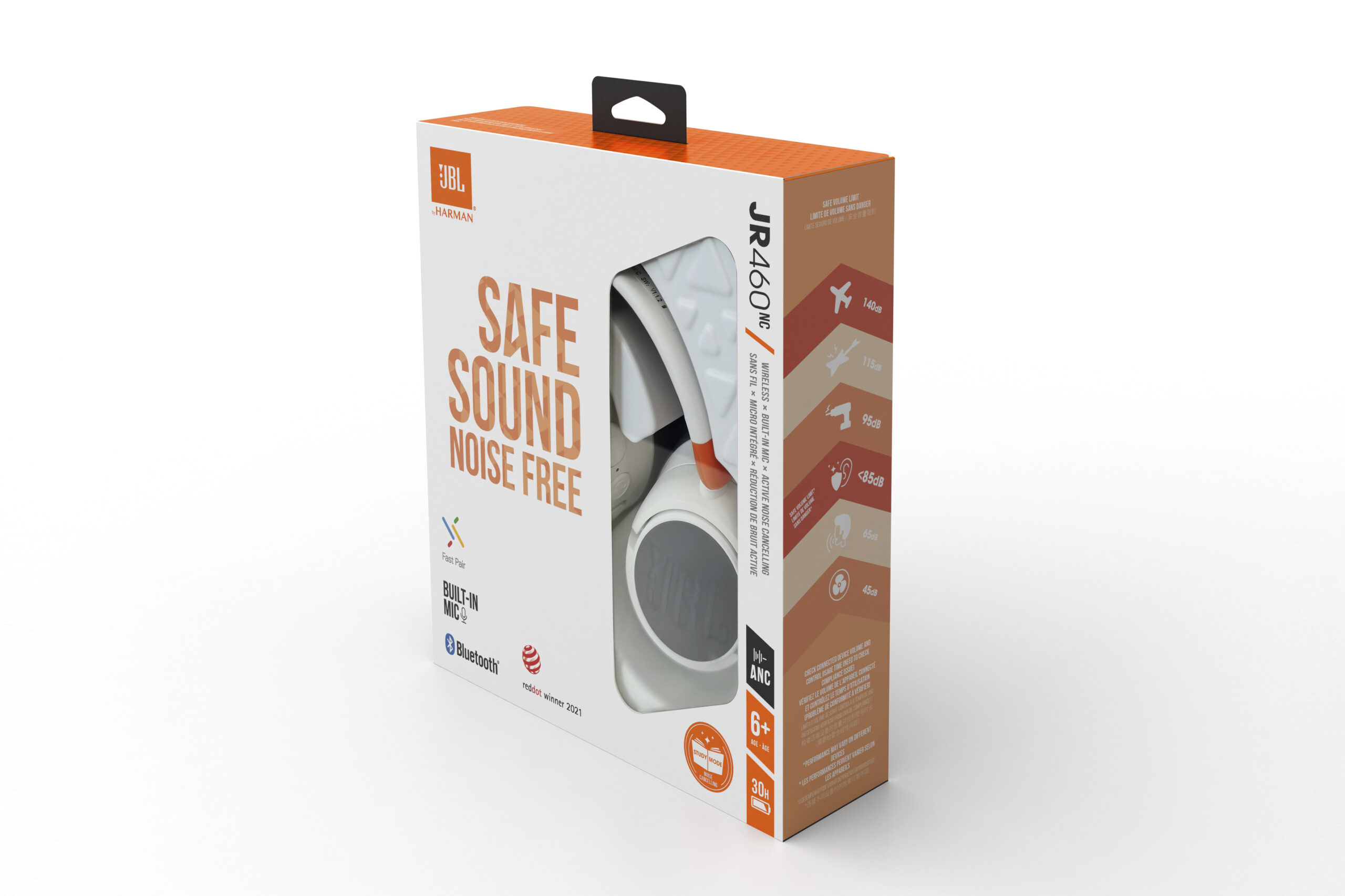 Casti bluetooth JR460NC"JBLJR460NCWHT" - imagine 8