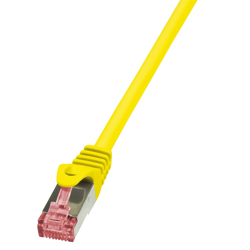 PATCH CORD S/FTP LOGILINK Cat6, LSZH, cupru, 0.25 m, galben, AWG27, dublu ecranat "CQ2017S" (timbru verde 0.08 lei)