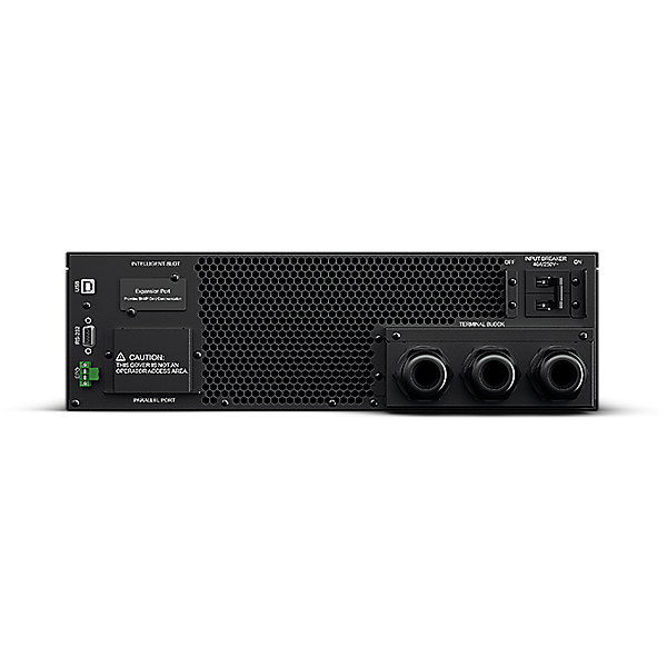 UPS CYBER POWER Online dubla conversie cu sin. pura, cu management, Rack 3U, LCD, 6000VA/5400W, bloc conexiuni, fara baterii, terminal block, USB, RS232, slot SNMP, APFC, EPO, GreenP, "OLS6000ERTXL3U" - imagine 4