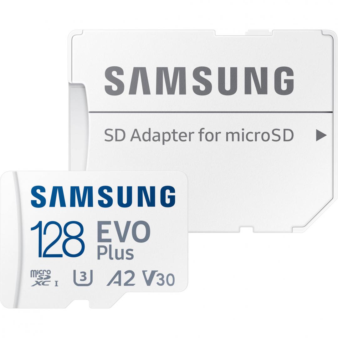 MICROSDXC EVO PLUS 128GB CL10 UHS1 W/AD, "MB-MC128KA/EU" (timbru verde 0.03 lei)