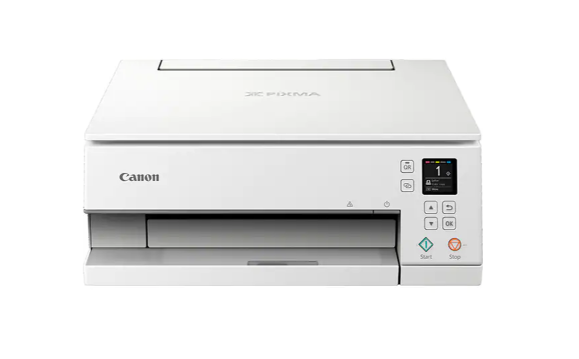 Multifunctional Inkjet Color Canon Pixma TS6351 White, A4, Functii:Impr|Scan|Cop,Viteza Print Mono:15ipm,Viteza Print color:10ipm,Conectiv:USB|WiFi,Duplex:Da,ADF:Nu(timbru verde 11 lei) "3774C026AA"