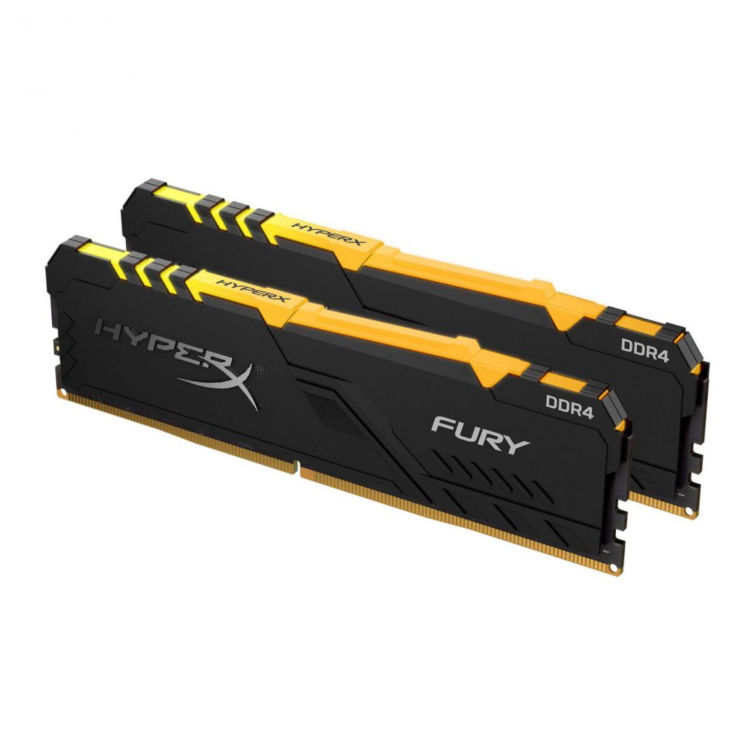 Memorie DDR Kingston - gaming DDR4 32 GB, frecventa 3000 MHz, 16 GB x 2 module, radiator, iluminare RGB, "HX430C15FB3AK2/32"