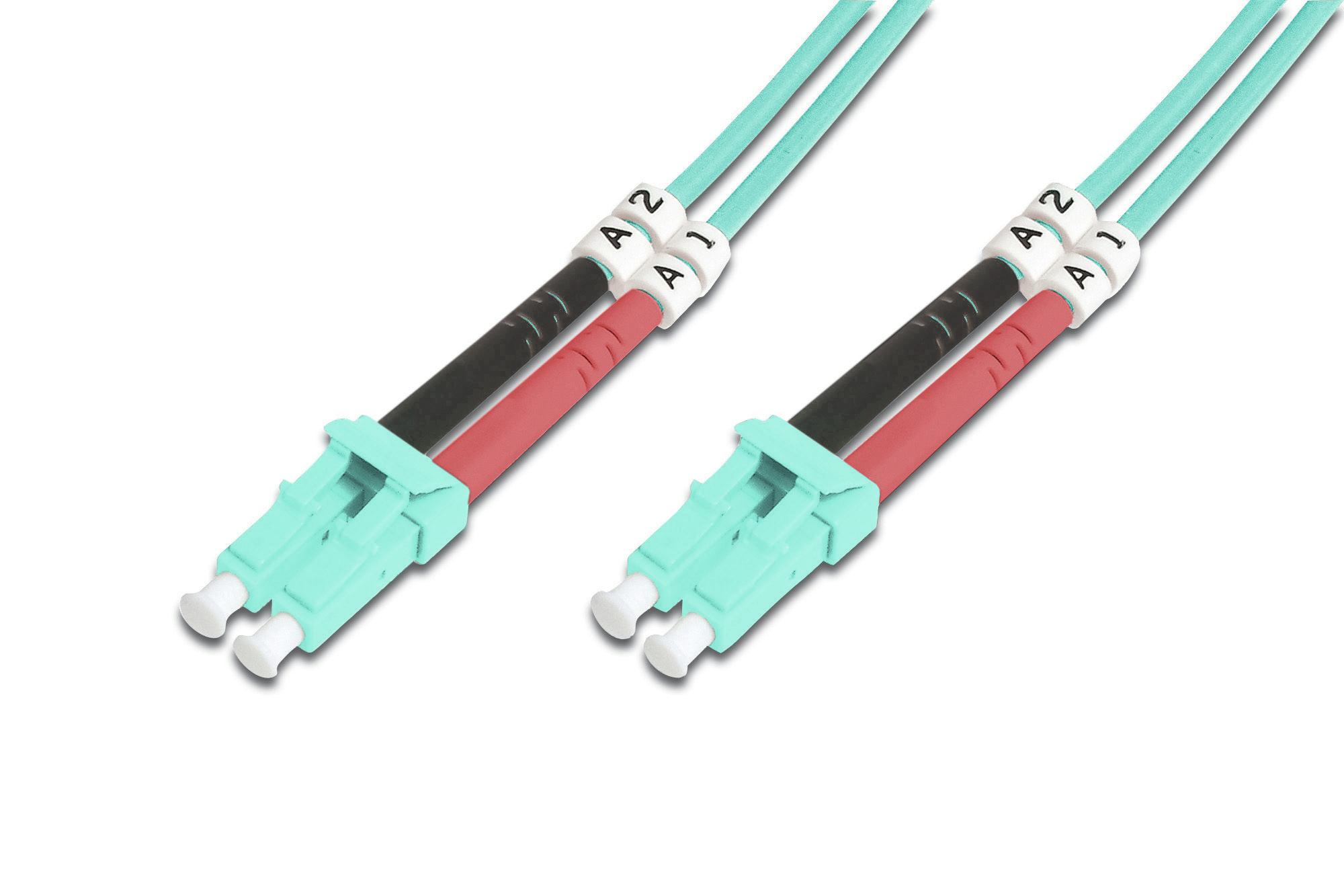 DIGITUS DK-2533-02/3 Fiber Optic Patch Cord LC/LC duplex 2m Multimode OM3 "DK-2533-02/3" (timbru verde 0.08 lei)