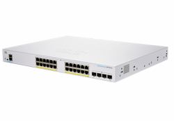 SWITCH CISCO, Gigabit x 24, SFP x 4, managed, rackabil, "CBS350-24P-4G-EU" (timbru verde 2 lei)