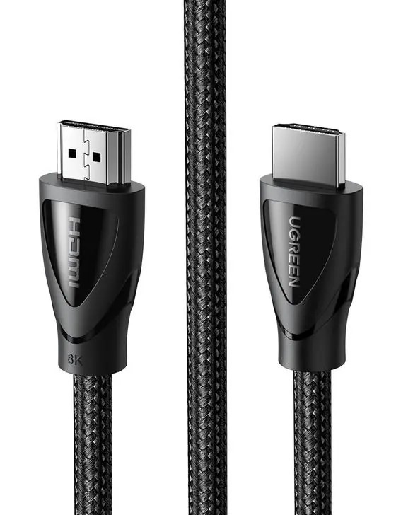 CABLU video Ugreen, "HD140" HDMI (T) la HDMI (T), HDMI 2.1, 8K la 60Hz, lungime 3m, braided, negru "80404" (timbru verde 0.08 lei) - 6957303884049