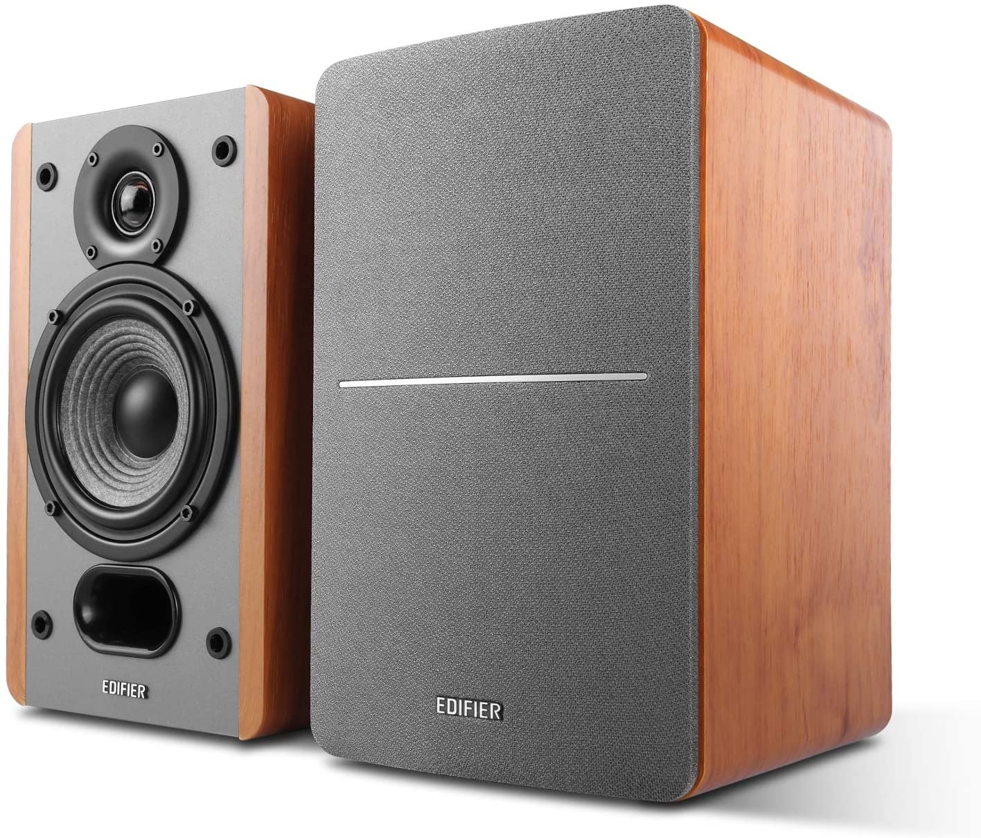 BOXE EDIFIER 2.0 PASIVE, RMS:5W-20W,tweeter 0.75", bass 4",frecventa de raspuns 55Hz-20KHz,impedanta 6ohm,punct divizare frecv. 1500Hz,montare perete, MDF, brown, "P12-BR" (timbru verde 11.00 lei)
