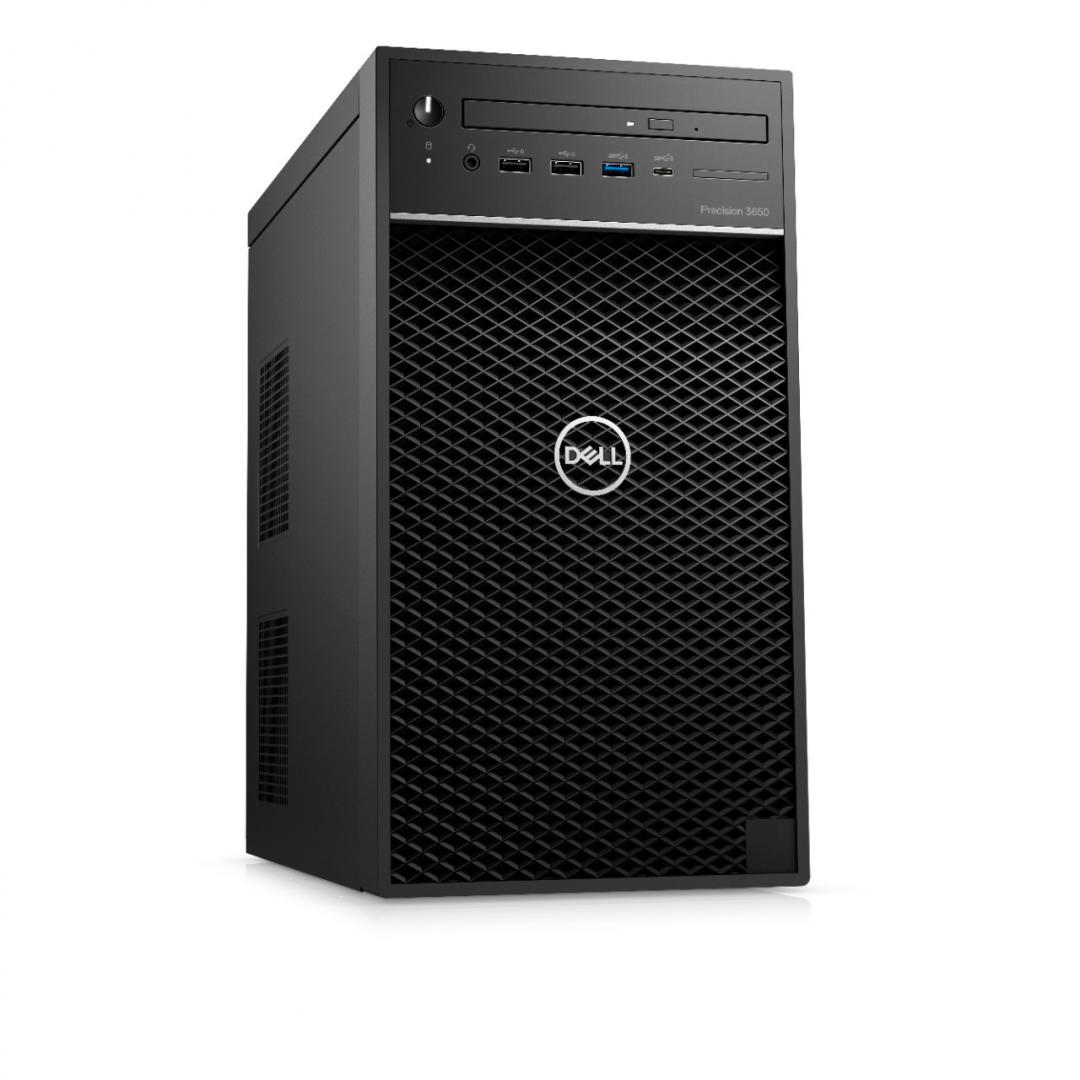 DESKTOP DELL, "Precision 3650" Tower,CPU i9-11900K, NVIDIA Quadro RTX 4000, memorie 16GB, SSD 512GB, HDD 2TB, unit optica, tastatura si mouse, Windows 11 Pro, "DP3650I9165122WP" (timbru verde 7 lei)