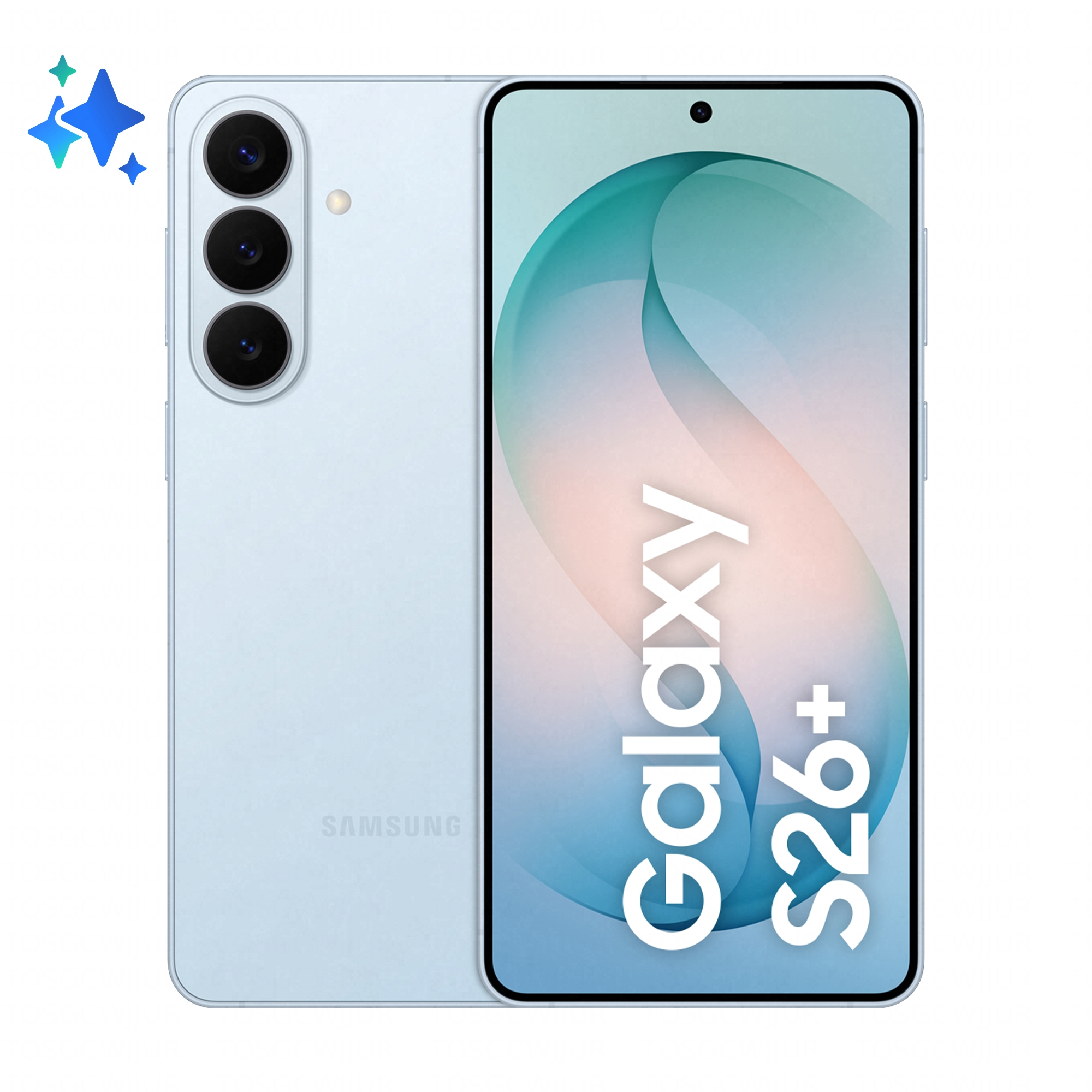 Smartphone Galaxy S26+ 512GB 12GB RAM 5G Dual SIM Sky Blue "SM-S947BLBGEUE" (timbru verde 0.45 lei)