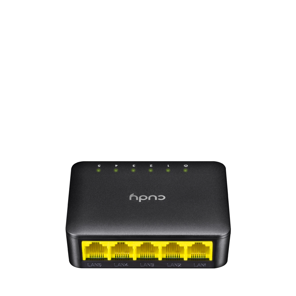 Cudy 5-Port Gigabit Desktop Switch, 5 10/100/1000M RJ45 Ports "GS105D" (timbru verde 2 lei)