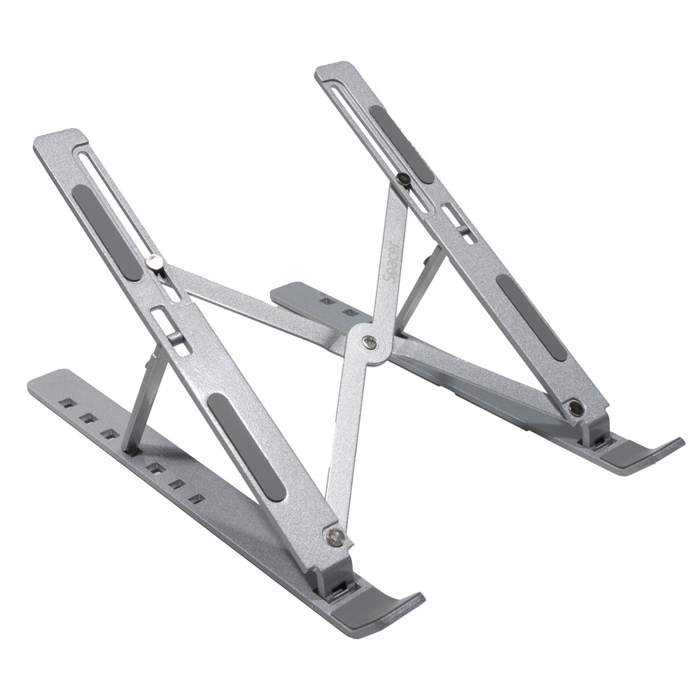 Stand Notebook Spacer 15.6", aluminiu, pliabil si ajustabil, 7 trepte de inaltime, husa de transport, "SPNS-FOLD-S"