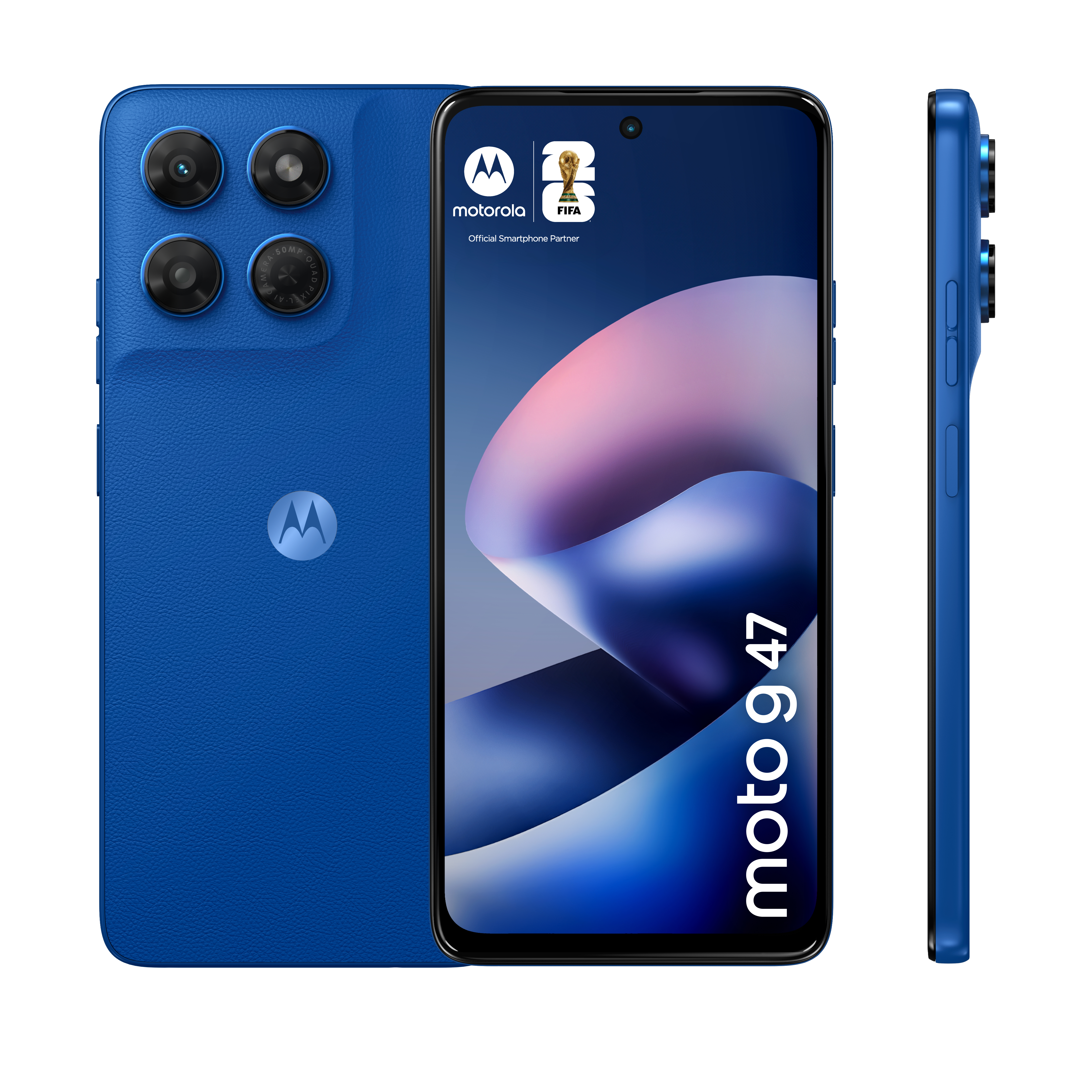 Smartphone Moto G47 128GB 8GB RAM 5G Dual SIM Nautical Blue"0000015D" - imagine 2