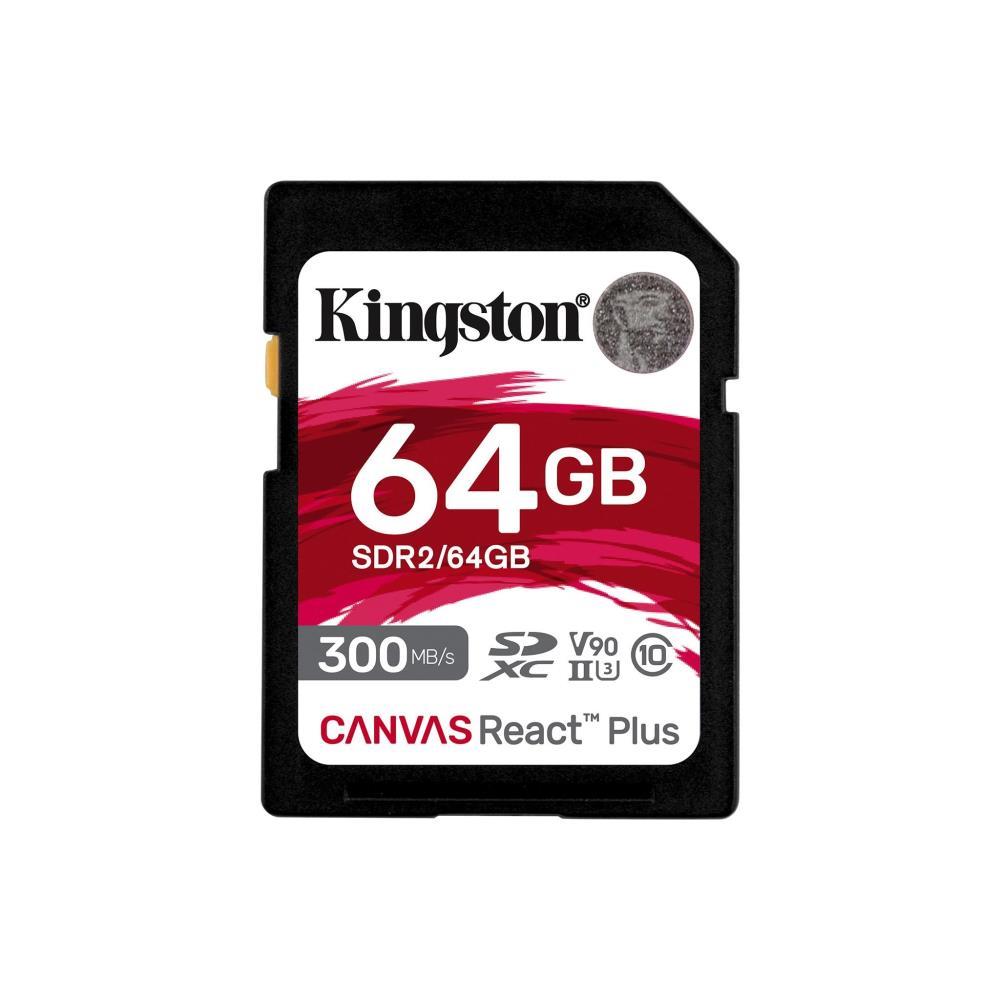 64GB Canvas React Plus SDXC UHS-II 300R/260W U3 V90 for Full HD/4K/8K, "SDR2/64GB" (timbru verde 0.03 lei)