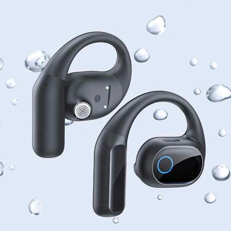 CASTI Baseus Bowie Eli 2i Fit Open-Ear True Wireless, on ear, pt smartphone, microfon pe casca, conectare prin Bluetooth 6.0, negru "A0102604" (timbru verde 0.18 lei) - 6932172696931