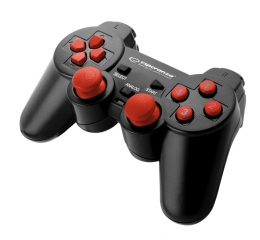 Gamepad Esperanza Warrior EGG102R cu vibratiiUsb PC Rosu "EGG102R" (timbru verde 0.8 lei)