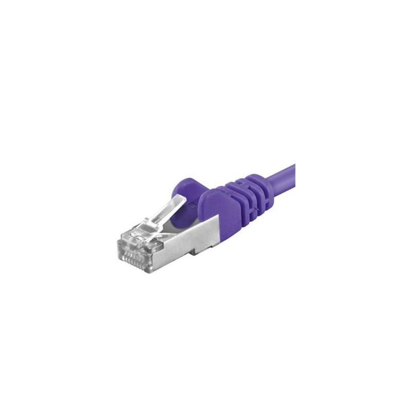 Patchcord SFTP RJ45-RJ45 Cat.6A, 1m, violet "SFTP-6A-1-V" (timbru verde 0.08 lei)