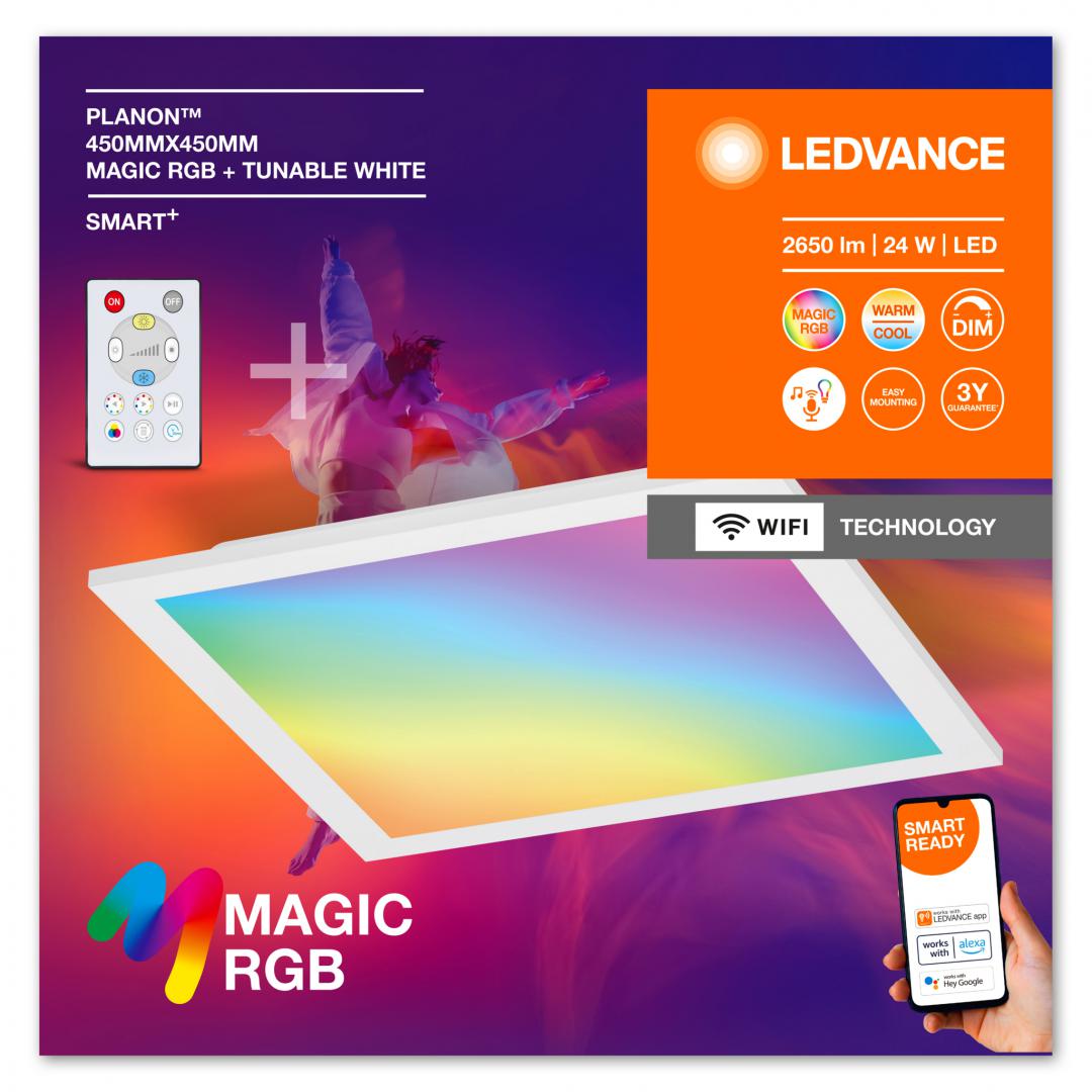 SMARTWIFI PLANON 45X45 MGC RGBTW RCLEDV "000004099854090394" (timbru verde 0.8 lei)