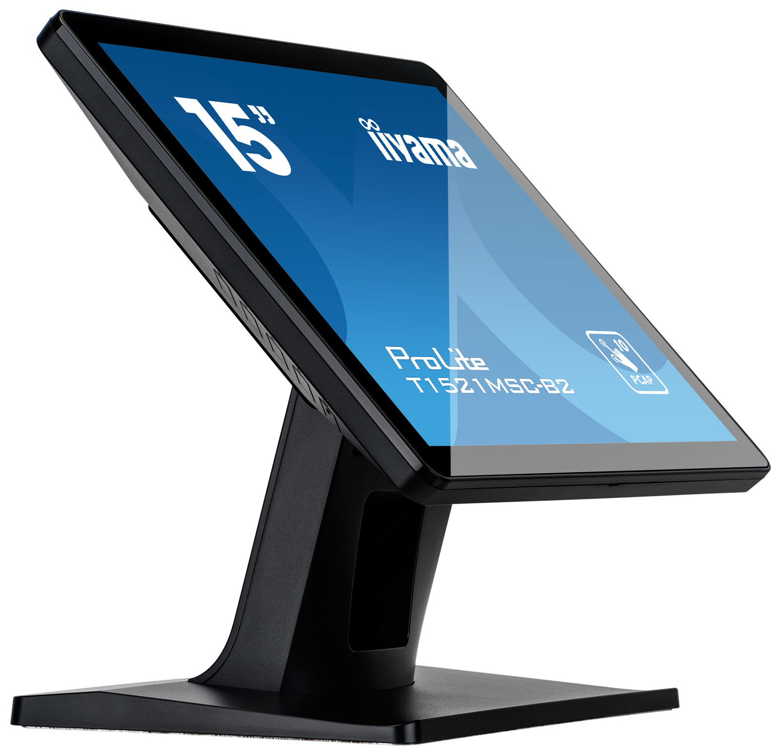 Monitor TN LED Iiyama 15" T1521MSC-B2, 1024 x 768, VGA, HDMI, Touchscreen (Negru) "T1521MSC-B2" (timbru verde 7 lei)