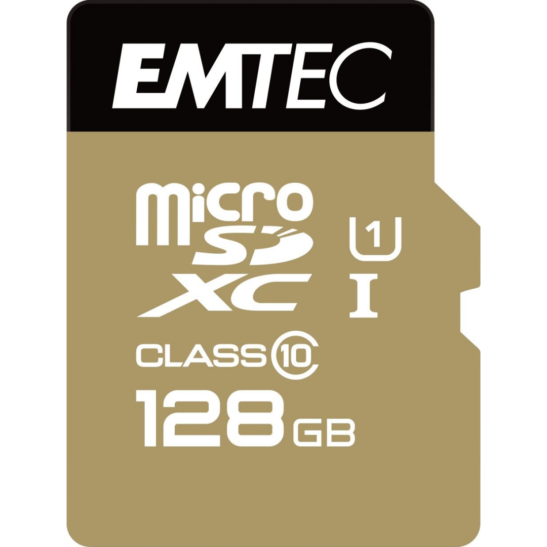 EMTEC MICROSDHC 128GB CL10 "EKMSDM128GXC10QL2" (timbru verde 0.03 lei)