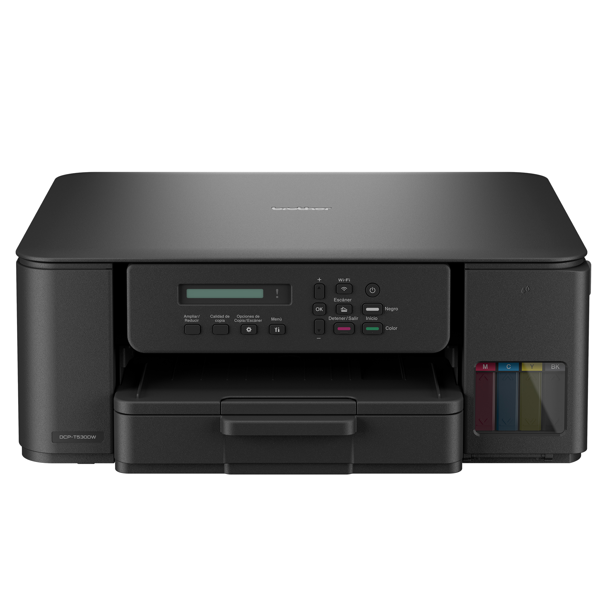 Multifunctional Inkjet CIS Color Brother DCP-T530DW, A4, Functii: Impr.|Scan.|Cop., Viteza de Printare Monocrom: 16ppm, Viteza de printare color: 9ppm, Conectivitate:USB|WIFI, Duplex:Da, ADF:Nu(incl.TV 11lei) "DCPT530DWYJ1"