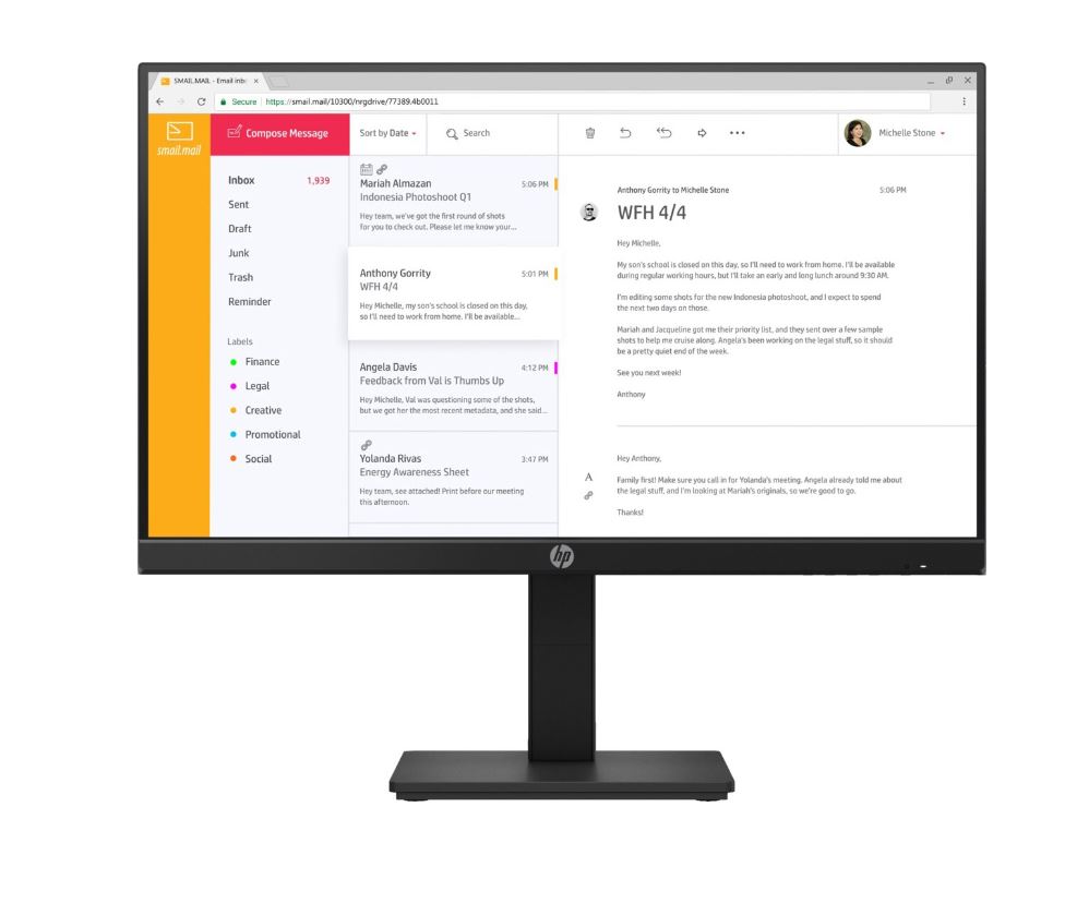 HP P24h G4 FHD Height Adjust Monitor 23.8inch Anti-Glare IPS Black 16:9 1920 x 1080 60 Hz 5ms 178 / 178 250 nits 1000:1 93 PPI CG:72, "7VH44AA#ABB" (timbru verde 7 lei)