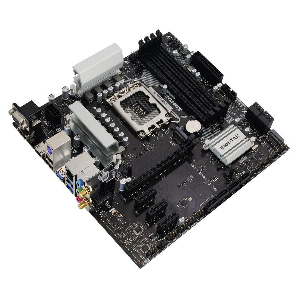 Placa de baza Biostar "B760MX2E PRO D4", skt. LGA 1700, chipset Intel B760, mATX, 4 x DDR4 max. 128 GB, USB 3.2 gen 2, 8 x SATA, 2 x M.2, PCIe 4.0, HDMI, VGA, DisplayPOrt, "B760MX2-E PRO D4"