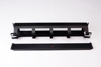 Organizator cabluri cu capac, 2U, negru