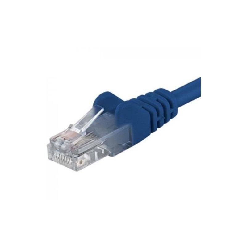 Patchcord UTP RJ45-RJ45 Cat.5e 3m, albastru, "UTP-5E-3-BL" (timbru verde 0.08 lei)