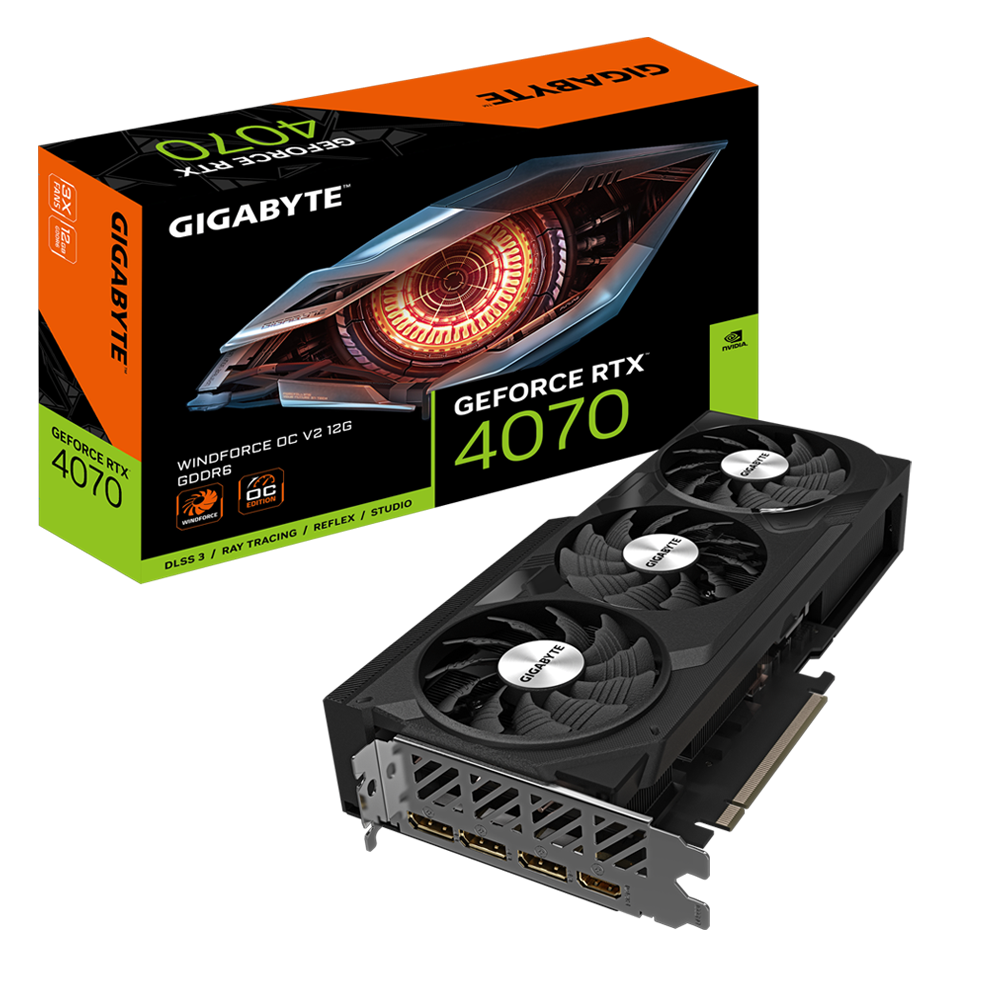 GB GeForce RTX 4070 WINDFORCE OC V2 12G "GV-N4070WF3OCV2-12GD"
