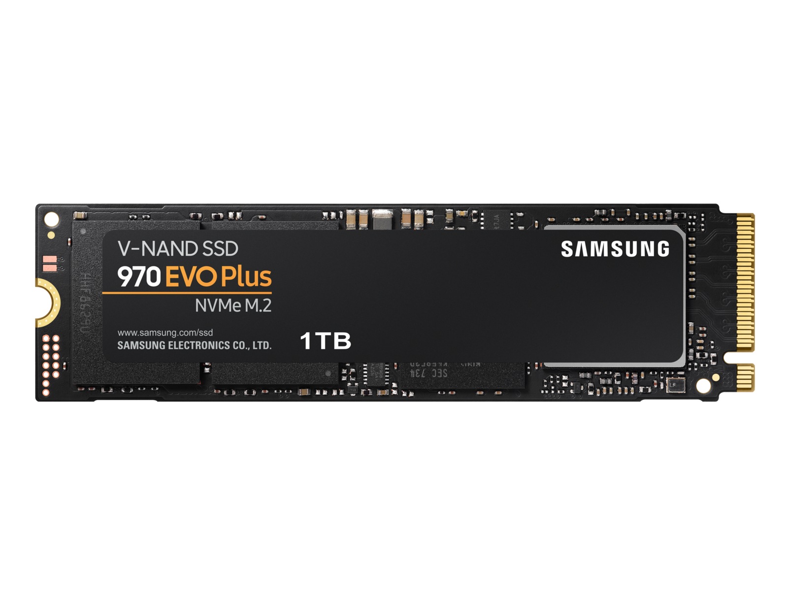 SSD SAMSUNG, Gen3 x 4, 970 EVO plus, 1 TB, M.2, PCIe Gen3.0 x4, V-Nand 3bit MLC, R/W: 3500/3300 MB/s, "MZ-V7S1T0BW"