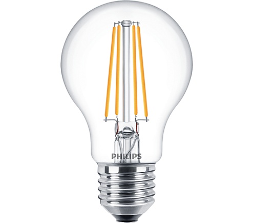 BEC LED Philips, soclu E27, putere 7W, forma clasic, lumina alb calda, alimentare 220 - 240 V, "000008718699777579" (timbru verde 0.45 lei)