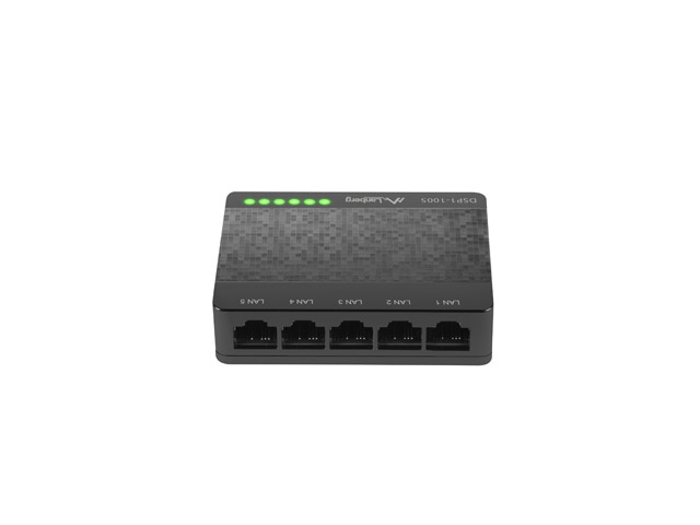 Switch Lanberg DSP1-1005 5x 1 Gb/s "DSP1-1005" (timbru verde 2 lei)