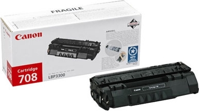 Toner Original Canon Black, CRG-708, pentru LBP-3300|LBP-3360, 2.5K, (timbru verde 1.2 lei) , "CR0266B002AA"