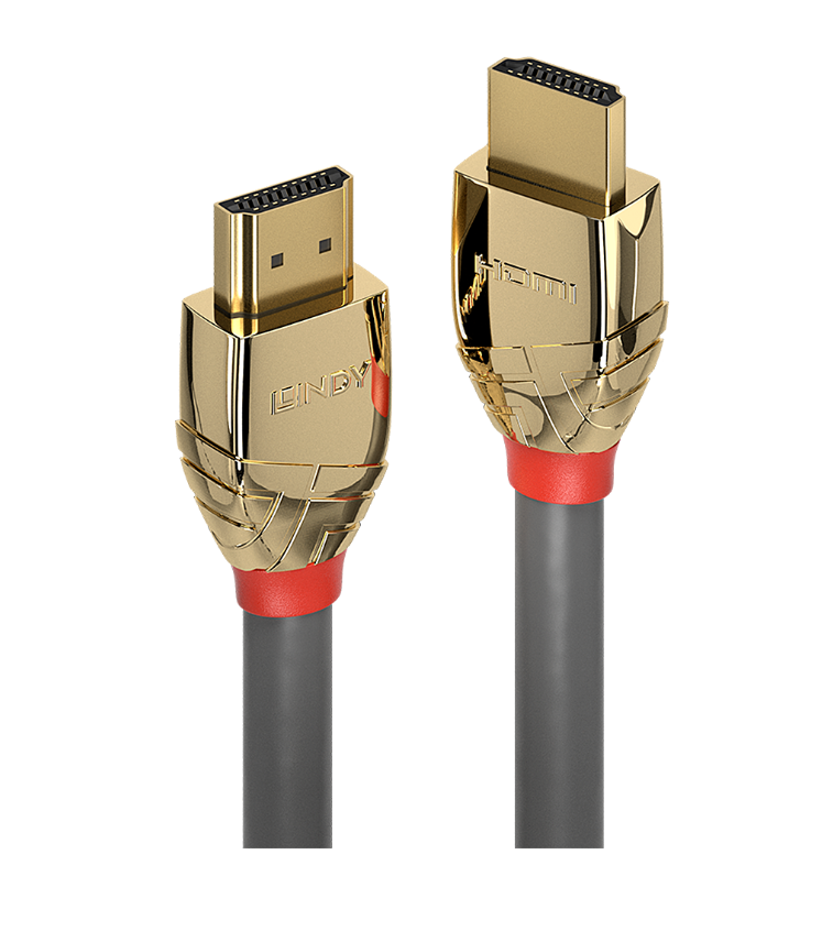 Cablu Lindy HDMI High Speed, 2m, Gold "LY-37862" (timbru verde 0.8 lei)