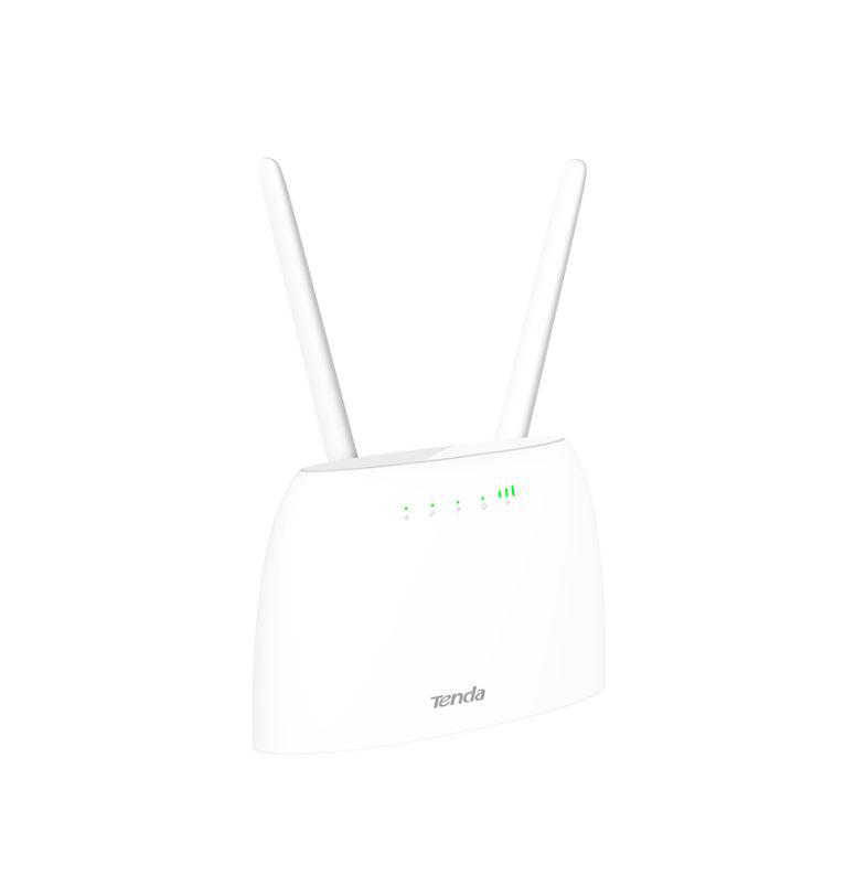 ROUTER Tenda wireless 300Mbps. 4G SIM slot, 2 porturi 10/100Mbps, antena externa x 2 "4G06C" (include TV 0.8 lei)
