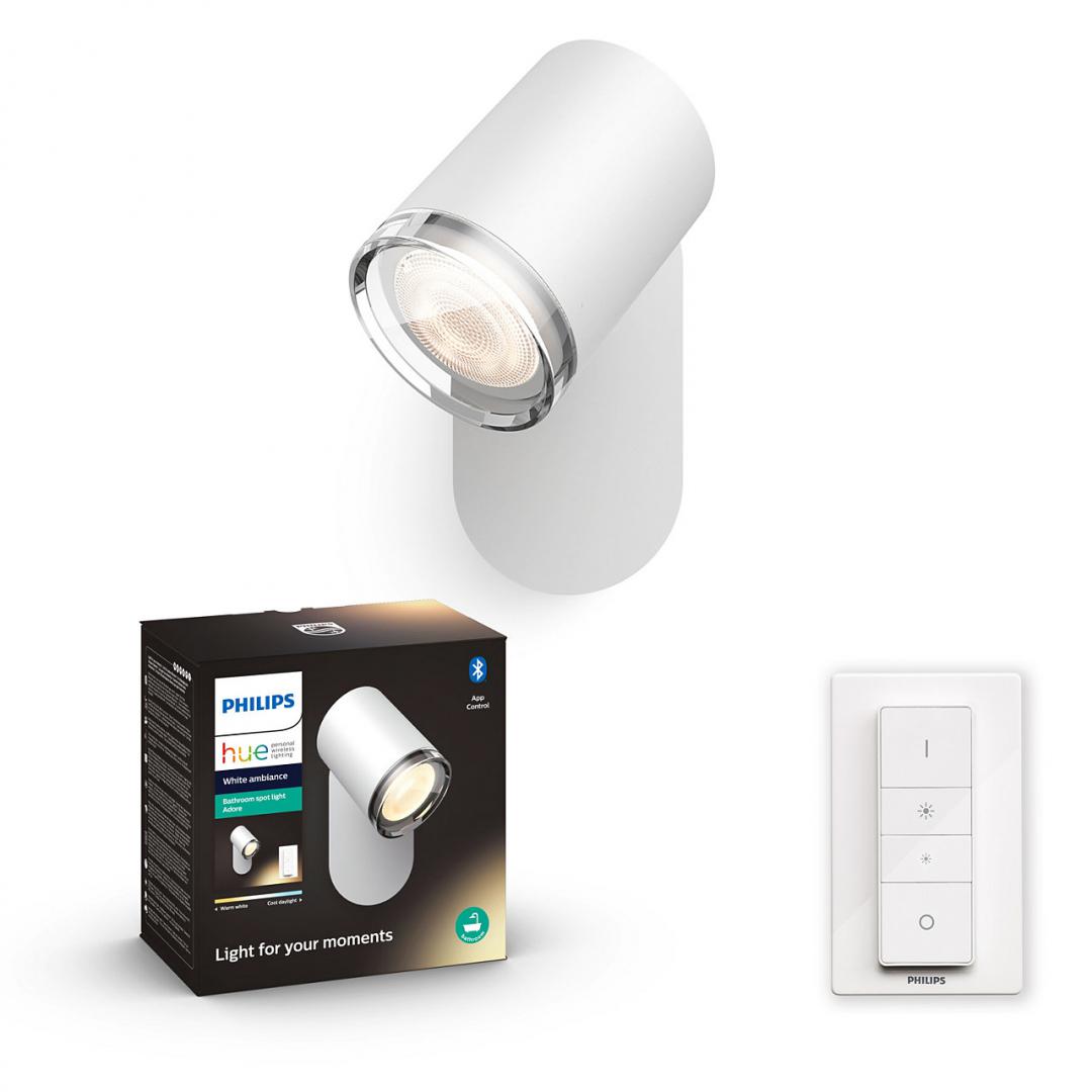 LAMPA smart PHILIPS, LED, soclu GU10, putere 5 W, tip lumina alb, 350 lumeni, alimentare 220 - 230 V, "000008718696175750" (timbru verde 0.8 lei)