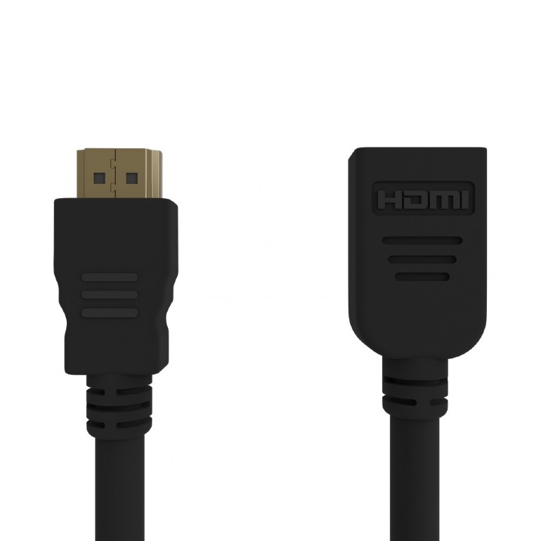 CABLU video GEMBIRD, HDMI (T) la HDMI (T), 0.5m, with Ethernet, prelungitor, conectori auriti, rezolutie maxima 4K (3840 x 2160) la 60 Hz, negru, "CC-HDMI4X-0.5M" (timbru verde 0.8 lei)
