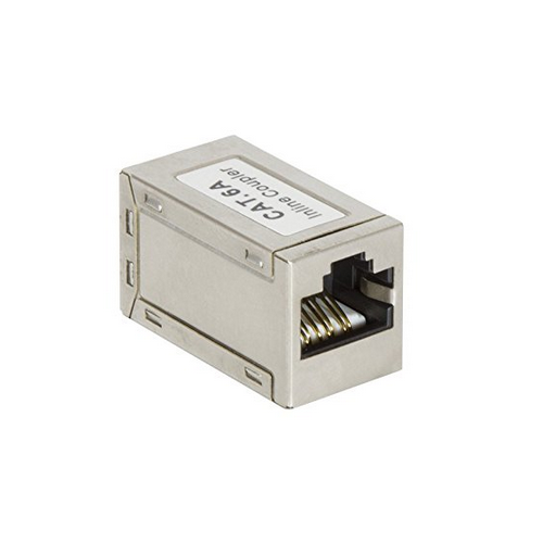 CUPLA RJ-45 LOGILINK pt. cablu FTP, Cat6a, RJ-45 (M) x 2, ecranat, metal, 1 buc, "NP0025"