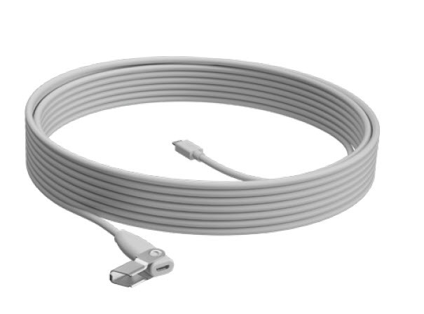LOGITECH EXTENTION CABLE for Rally Mic Pod WHITE 10M - WW, "952-000047" (timbru verde 0.18 lei)
