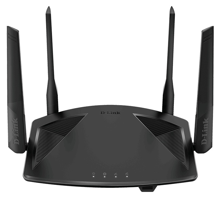 ROUTER D-Link wireless 1800Mbps,1 x WAN Gigabit, 4 porturi LAN Gigabit, 2.4 Ghz/5 Ghz dual band, 4 antene externe, WI-FI 6 "DIR-X1860" (timbru verde 0.8 lei)