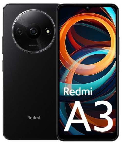 Xiaomi Redmi A3 3/64GB DS Midnight Black "XM-MIA3-364DSBK" (timbru verde 0.45 lei)