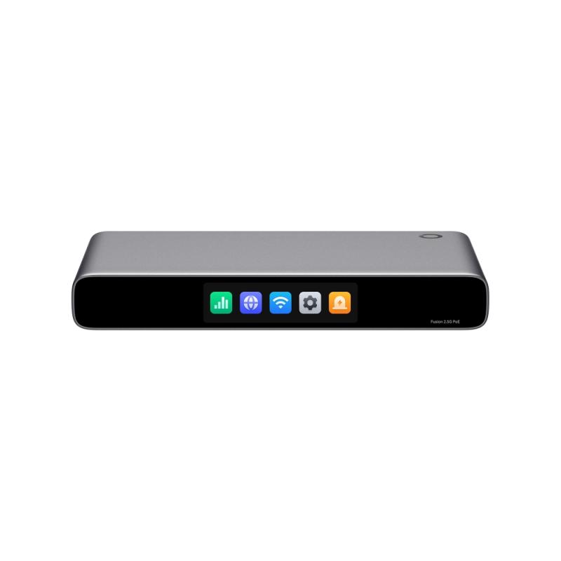 ROUTER TP-LINK Omada Fusion 2.5G PoE, ecran tactil 3.69", 8 × 2.5G RJ45 LAN/WAN PoE+ ports, 110W buget total, alb, "Fusion 2.5G PoE"