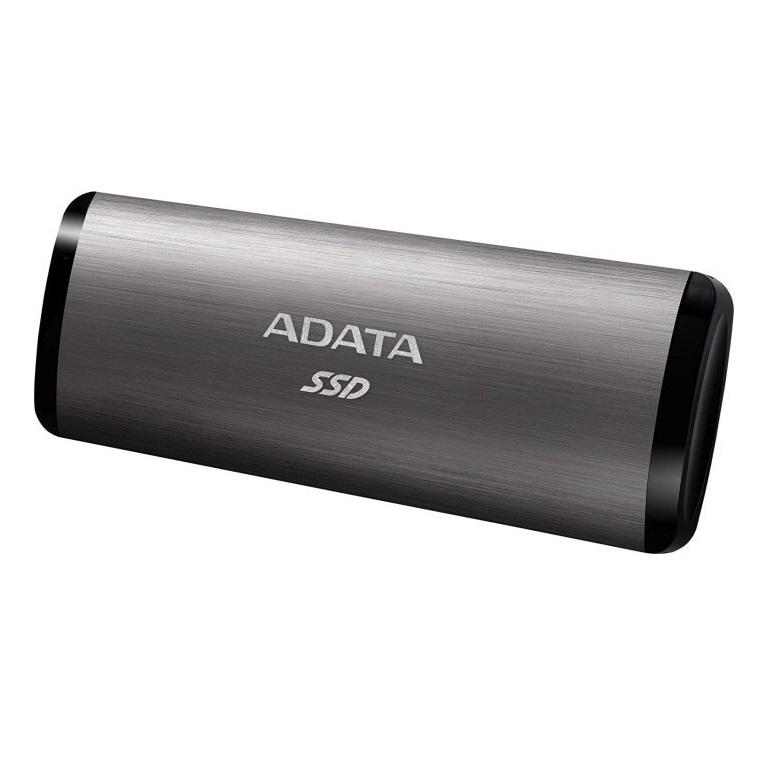 SSD. extern ADATA SE760, 2TB, USB 3.2 Type-C, R/W: 1000/800 MB/s, negru TITANIUM, "ASE760-2TU32G2-CTI" (timbru verde 0.18 lei)