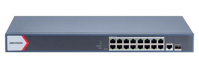 SWITCH GIGABIT 16 PORTURI 16XPOE "DS-3E1518P-EI/M" (timbru verde 2 lei)