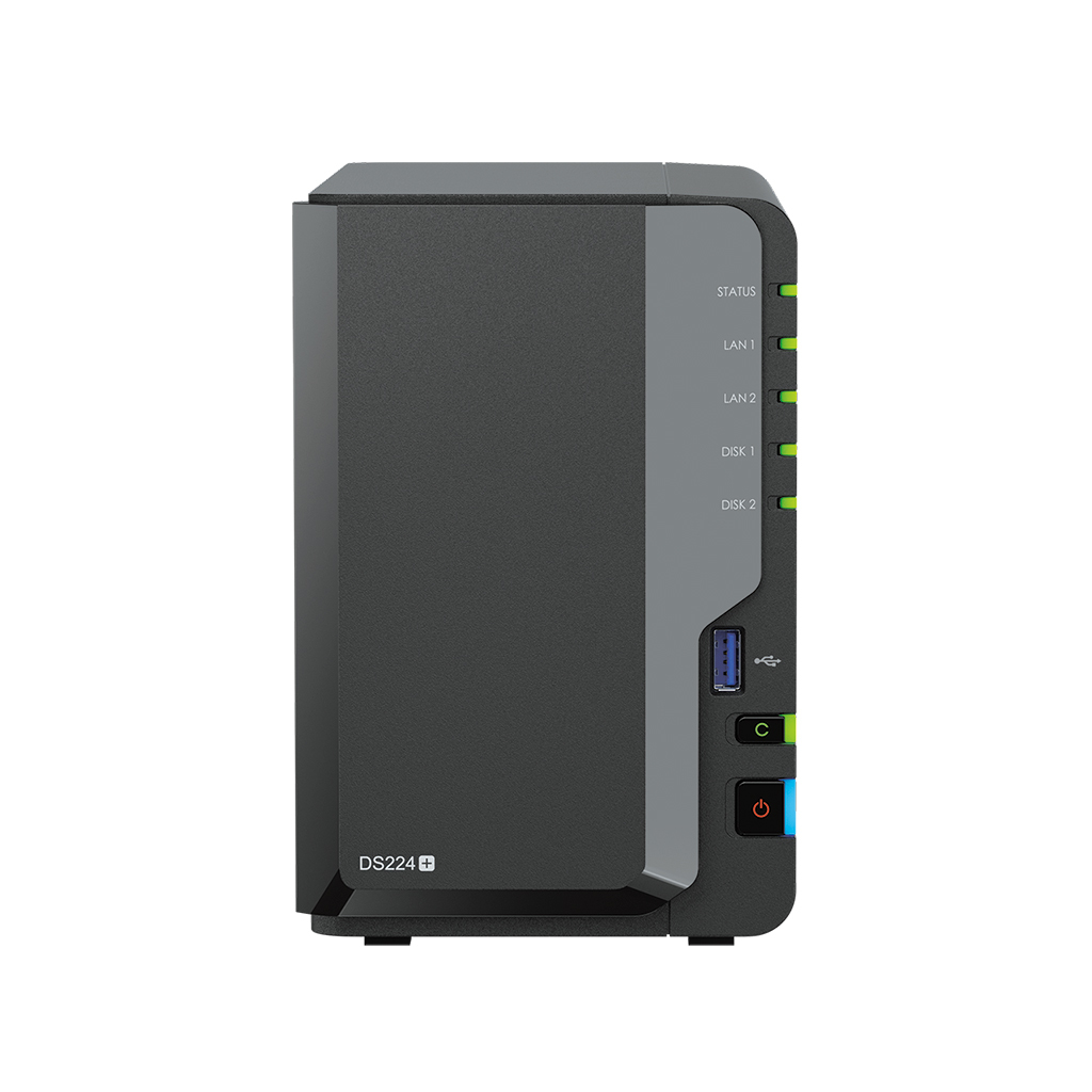 Bundle SYNOLOGY DS224+ + 2x HAT3300-4T 4TB HDD "DS224+_B2" (timbru verde 2 lei)