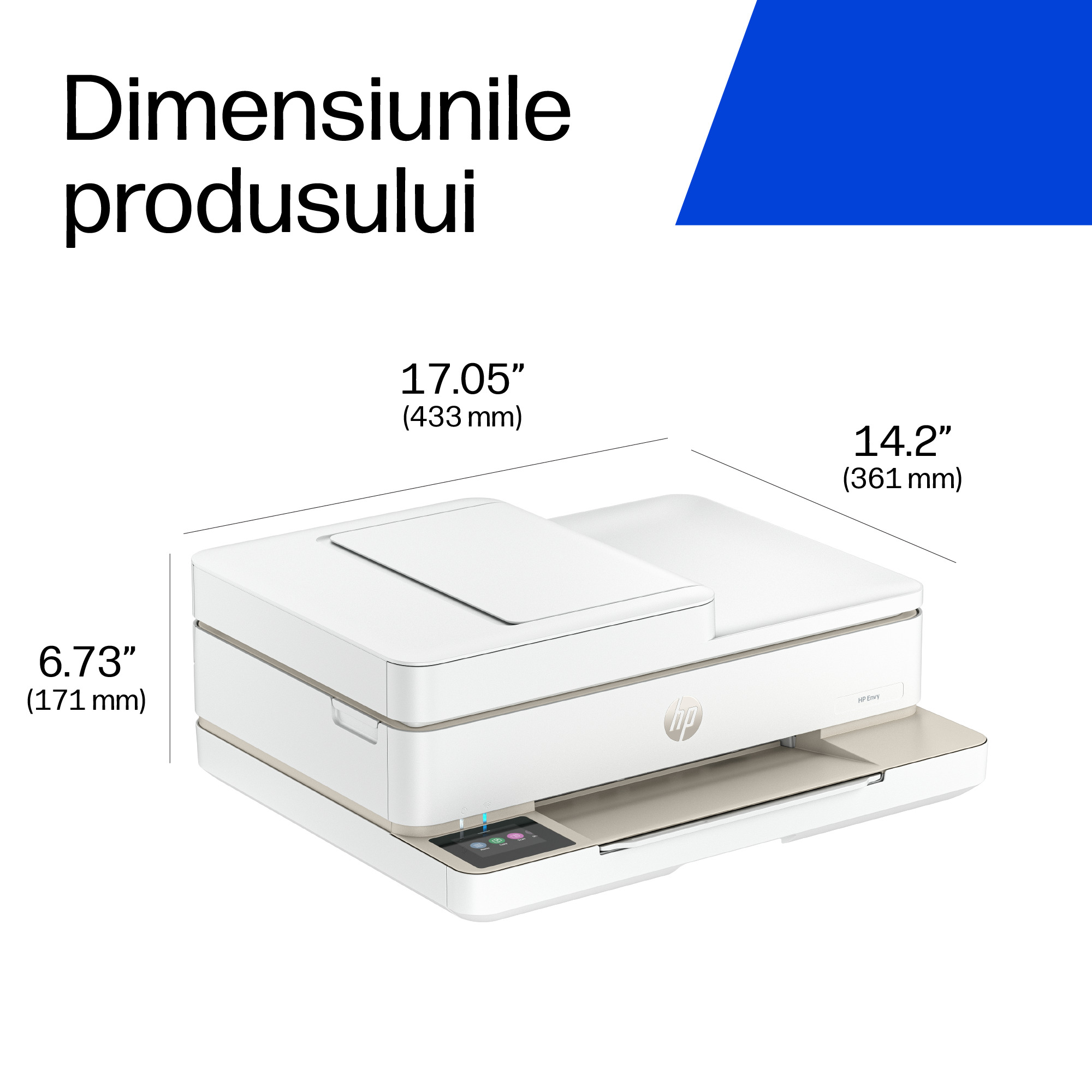 Multifunctional InkJet Color HP, ENVY 6520E, A4, Functii: Impr.|Scan.|Cop., Vit.Print. 10ppm, Conectivitate:USB|WIFI, Duplex:Da, ADF:ADF(incl.TV 8lei) "714N9B" - imagine 7