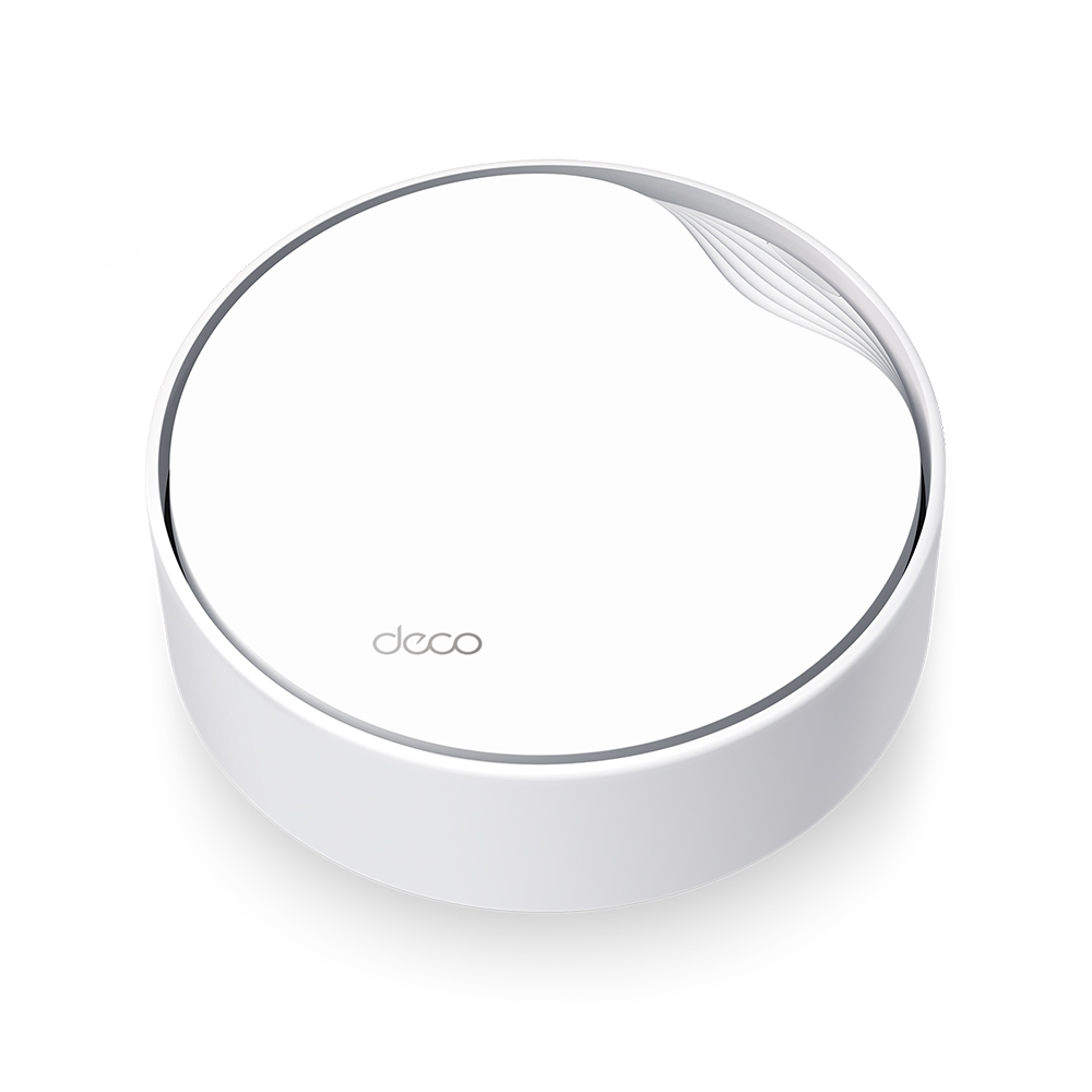 MESH TP-LINK, wireless, router AX3000, pt int, 3000 Mbps, port LAN Gigabit si WAN 2.5 Gigabit,2.4 GHz|5 GHz, antena intx42, suport PoE,standard 802.11ax "Deco X50-PoE(1-pack)" (timbru verde 2.00 lei)