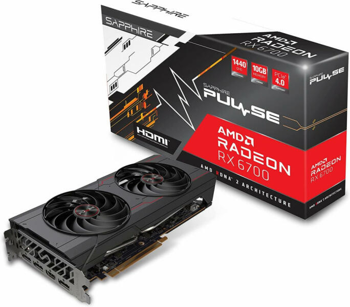 Sapp Radeon RX 6700 Gaming OC 10GB "11321-02-20G", (timbru verde 0.8 lei)