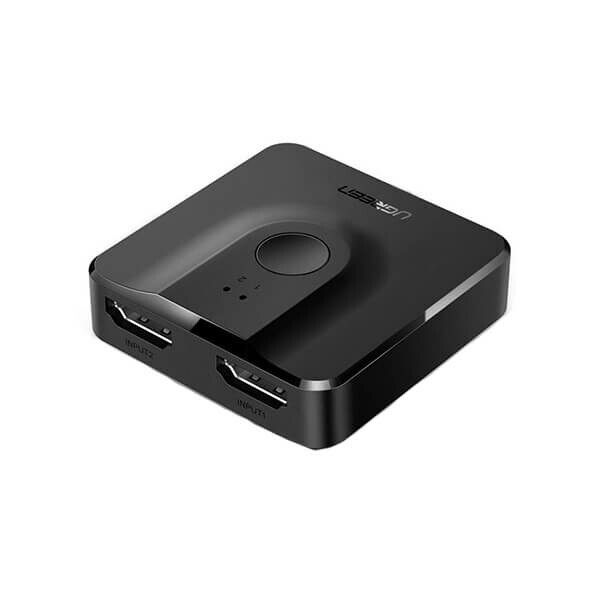 SWITCH video Ugreen, "CM217" 4K la 60Hz bi-directional, 2 x HDMI switch and HDMI splitter , negru, "50966" (timbru verde 0.8 lei)- 6957303859665