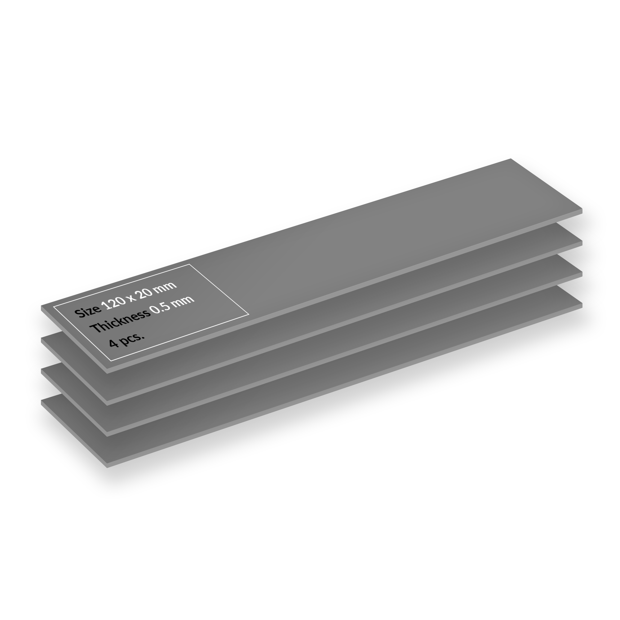 Set 4 buc Thermal Pad Arctic "TP-4", 120 x 20 mm 0.5mm grosime, densitate 3.4 g/cm3,"ACTPD00065A"