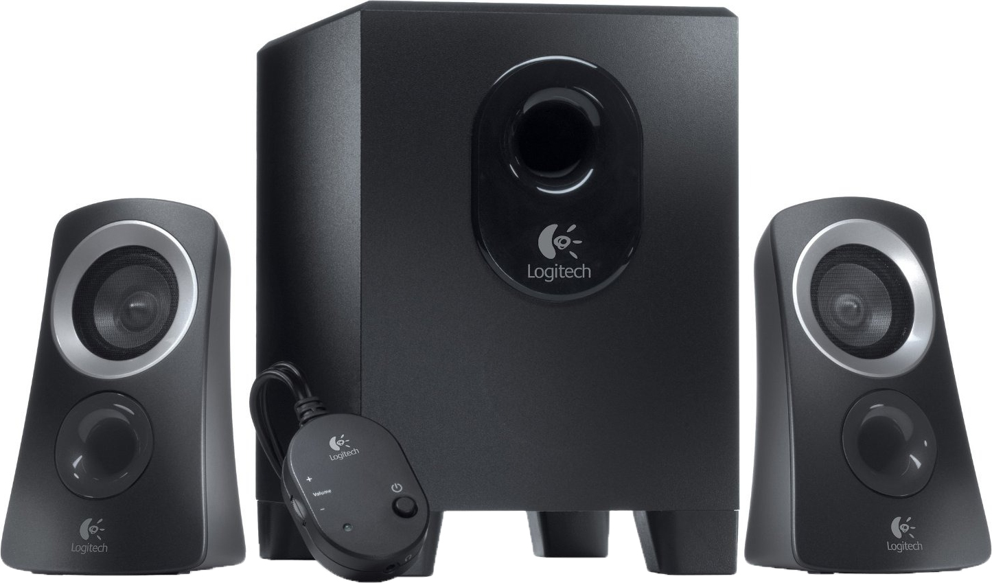 BOXE LOGITECH 2.1, RMS: 25W (2 x 5W, 15W), telecomanda pe fir, black, "Z313" "980-000413" (timbru verde 2.00 lei)